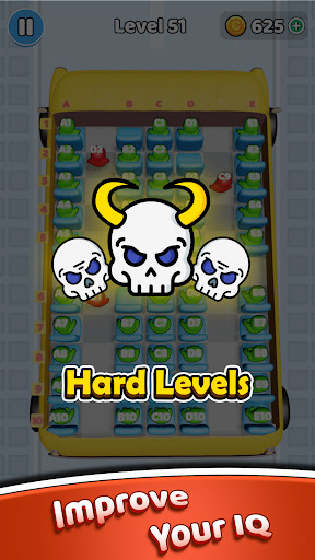 Bus Seat Jam 3D - Sorting Game ekran görüntüsü