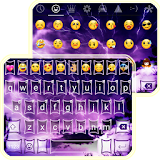 Purple Flash Light Emoji Theme icon