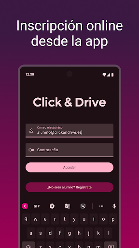 Android application Click&Drive Autoescuela screenshort