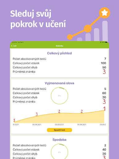 Screenshot of Czech grammar