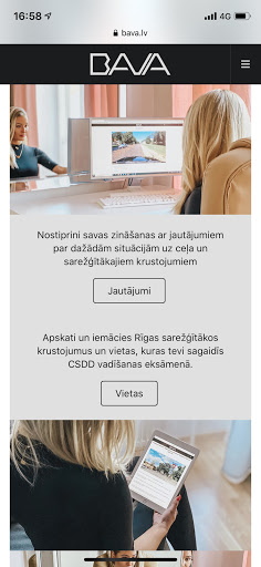 Android application BAVA.lv screenshort
