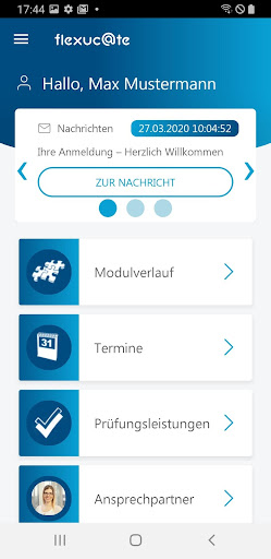 Android application Flexuc@te (DHA, ALH & Deutsche screenshort