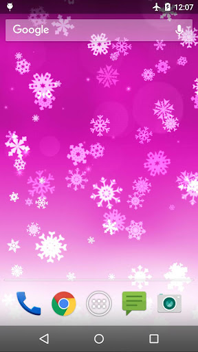 Snowflake Live Wallpaper Screen 3