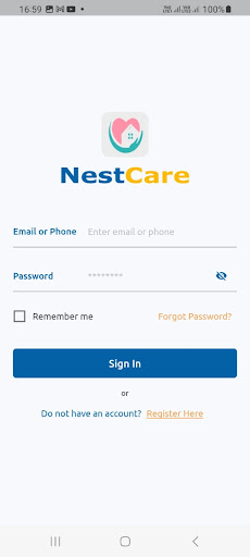 Nestcare Service Provider Screen 2