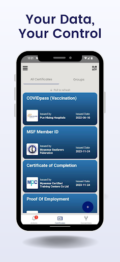 Android application ZADA Digital Identity Wallet screenshort
