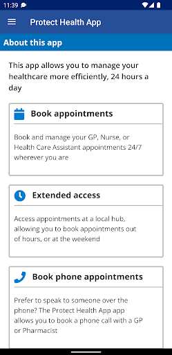 Protect Health App Screen 3