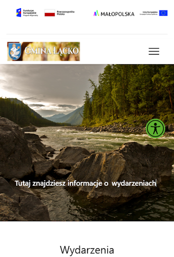 Android application Gmina Łącko screenshort