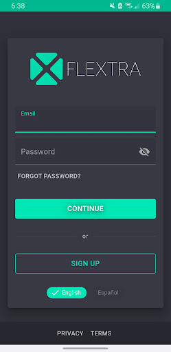 Android application Flextra Pro screenshort