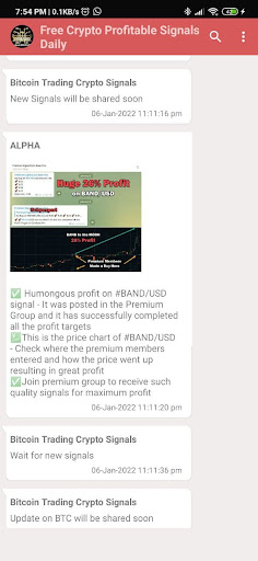 Crypto Profitable Signals Screen 2
