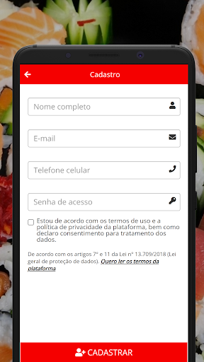 Yuki Sushi Delivery Screen 3