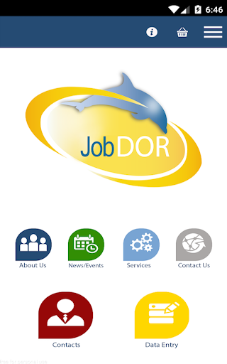 Android application JobDor screenshort