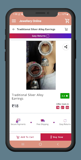 Jewellery Online Shopping App Screen 3