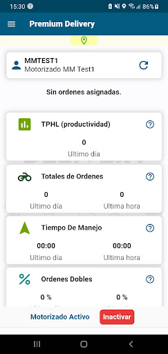 Android application Premium Delivery screenshort