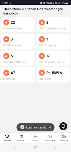 Mausi - Kitchen Owner App Screen 2