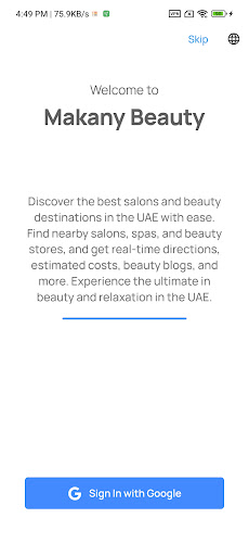 Android application Makany Beauty screenshort