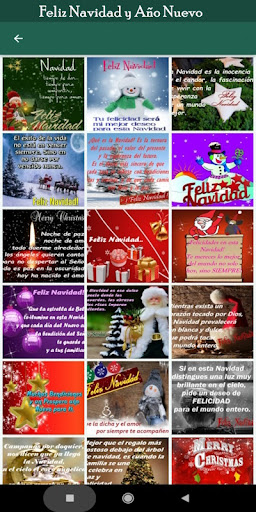 Android application Feliz navidad. Postales screenshort
