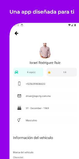 RapCity Drive: App Conductores Screen 3