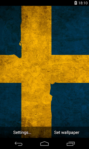 Android application Flag of Sweden Live Wallpapers screenshort