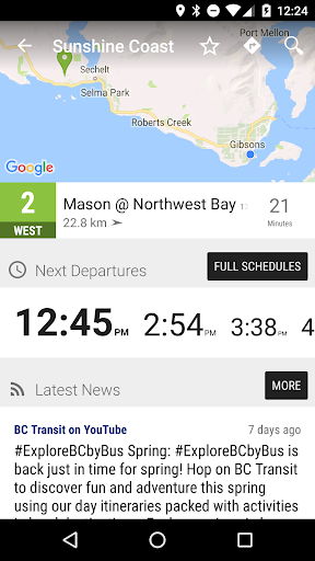 Sunshine Coast TS Bus - MonTr… Screen 2