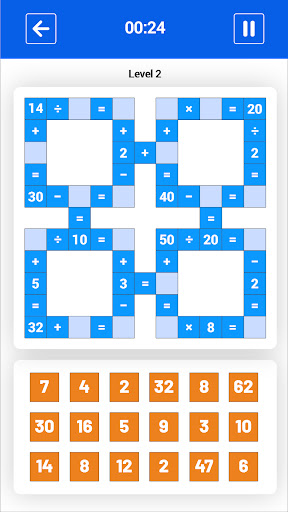 Android application Number Puzzle Games - MathMaze screenshort