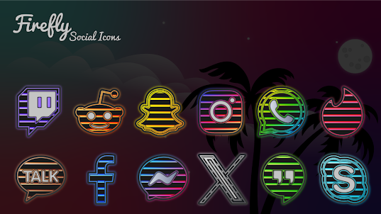 Firefly Neon Icon Pack