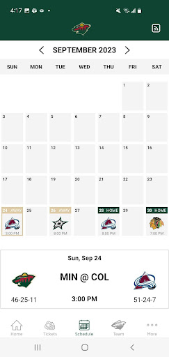 Minnesota Wild Screen 3