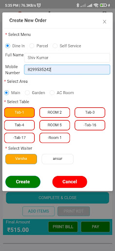 Recaho Admin Screen 3