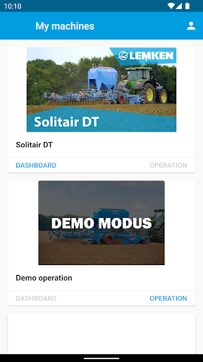 Android application iQblue Go screenshort