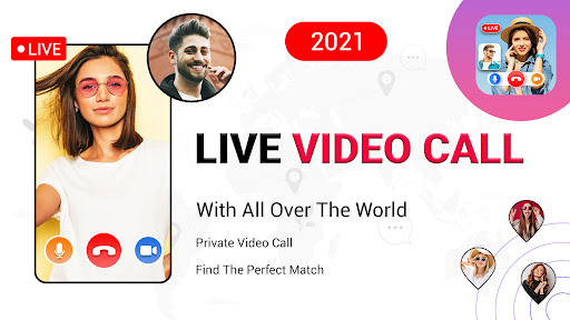 Android application Random Chat with Video Call screenshort