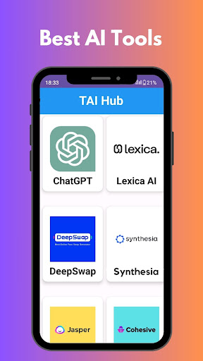 Android application TAI Hub: All AI Tools in One screenshort