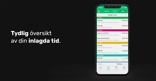 Timekeeper - tidrapportering Screen 3
