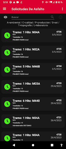 Android application WEBU screenshort