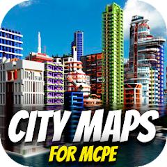 City maps for MCPE. Modern cit MOD