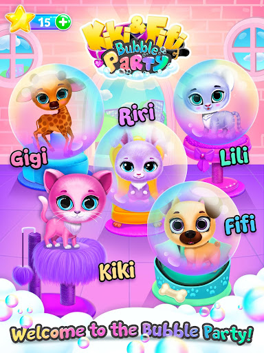 Kiki & Fifi Bubble Party - Fun with Virtual Pets  Screenshots 12