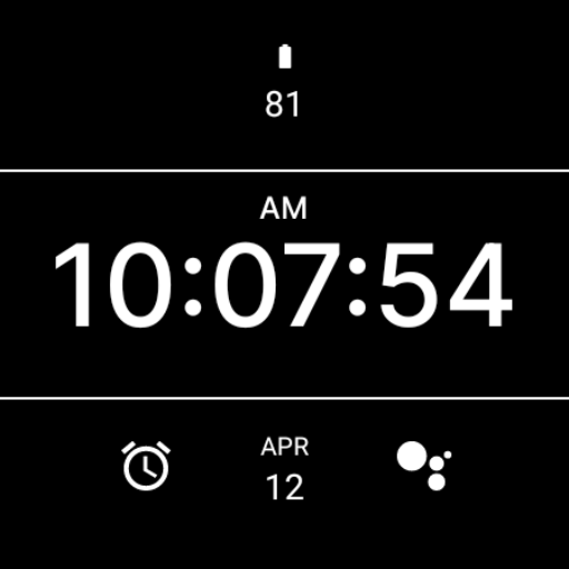 Black X Watch Face Logo