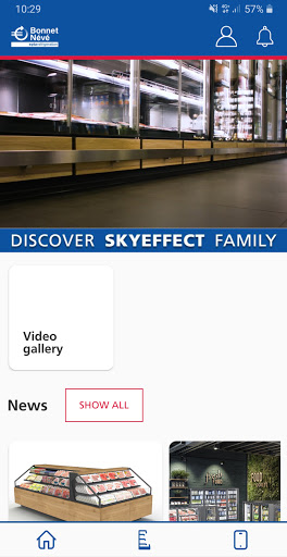 Android application Bonnet Névé - Product catalogu screenshort