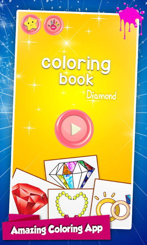 Diamond Glitter Coloring Bookのおすすめ画像1