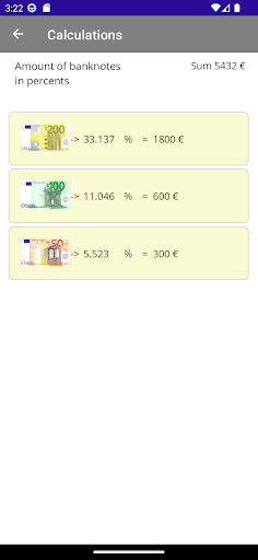 Money Calculator Screen 3