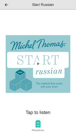 Michel Thomas Language Library Screen 2