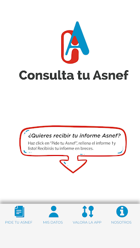 Android application Consulta tu Asnef screenshort