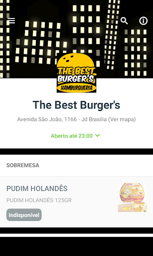Android application The Best Burger's screenshort