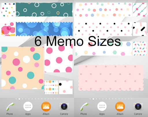 Android application Sticky Memo Notepad *Dots* 4 screenshort