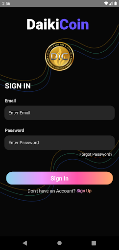 Android application Daikicoin screenshort