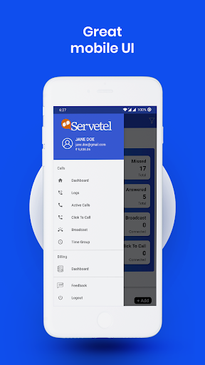 Servetel - Admin App Screen 3