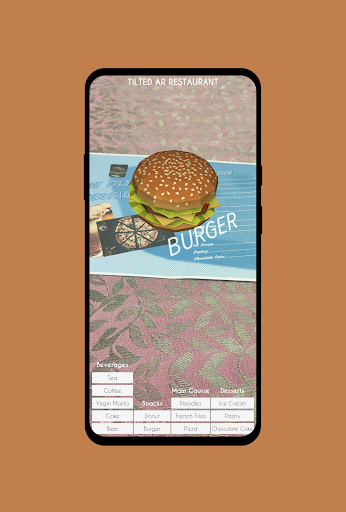 Tilted AR Restaurant Screen 2