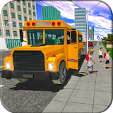 School Bus Simulator Game Modern City Coach Driver icon