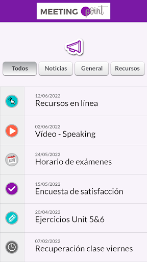 Android application Meeting Point screenshort