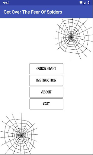 Android application Get Over Arachnophobia (The fe screenshort