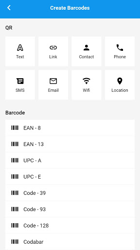 QR Barcode Scanner and Generat Screen 3