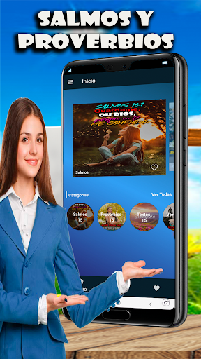 Android application Salmos y Proverbios Saludos screenshort